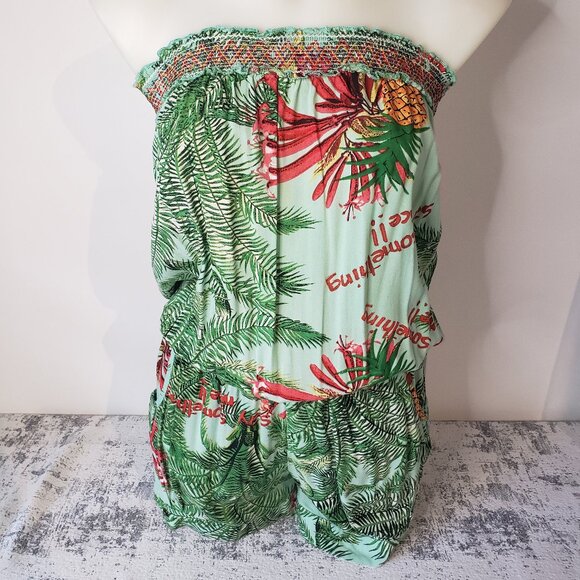 Desigual Spain Cute Beach Spring/Summer Tropical Shorts Suit Romper - Picture 1 of 14